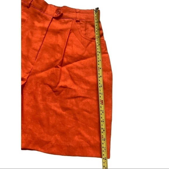 NWT 100% linen high waisted coastal grandma vintage dead stock shorts - Picture 9 of 10